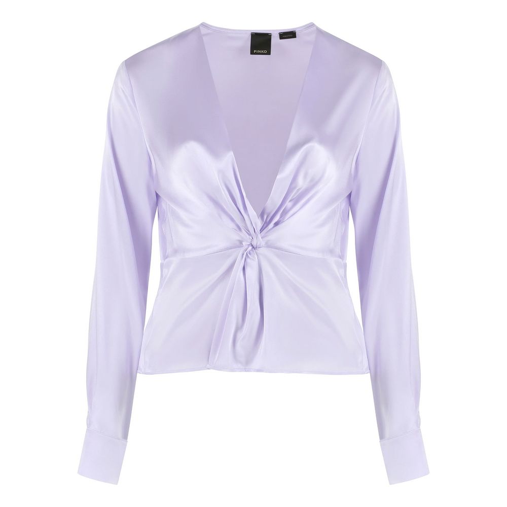 Μπλούζα PINKO Lilac Silk Elegance