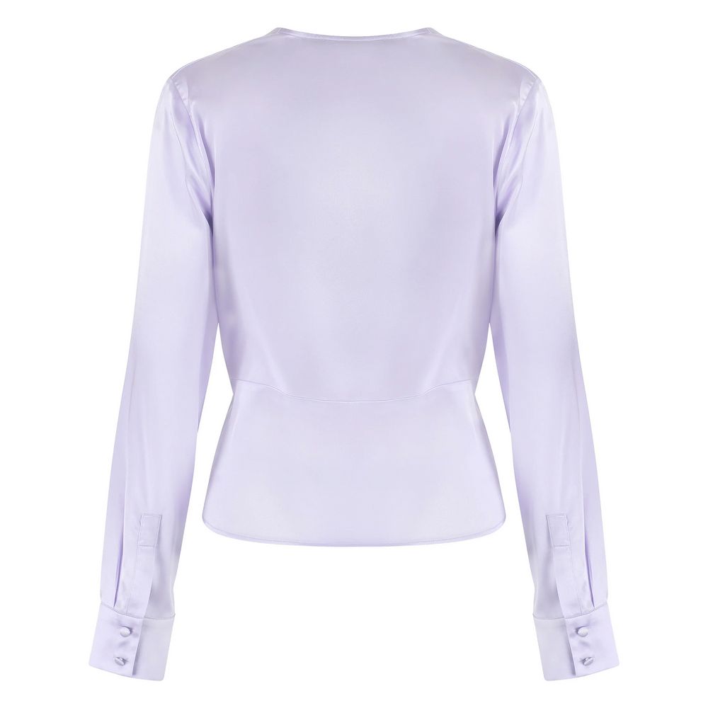 PINKO Lilac Silk Elegance Blouse