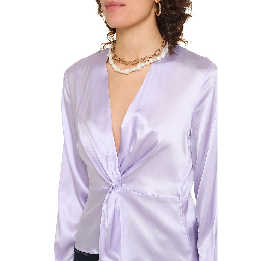 Μπλούζα PINKO Lilac Silk Elegance