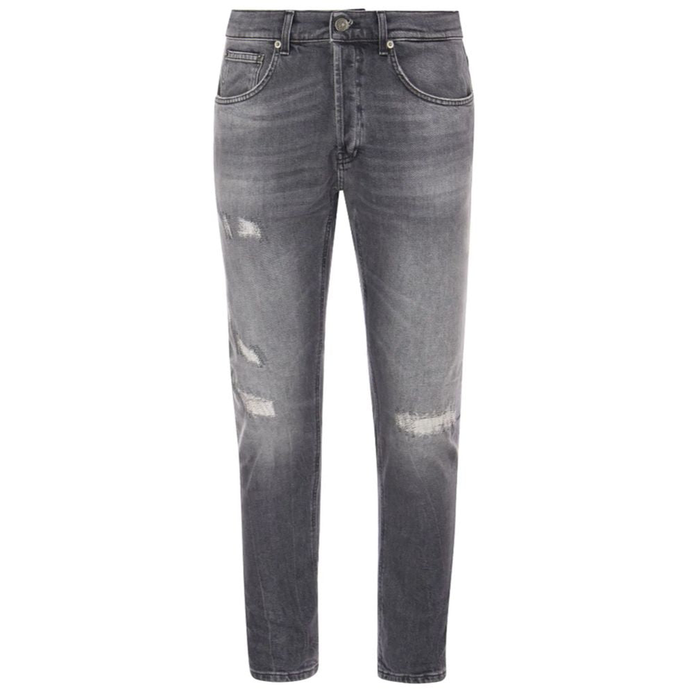 Dondup Chic Grey Jeans Dian με ταλαιπωρημένες λεπτομέρειες