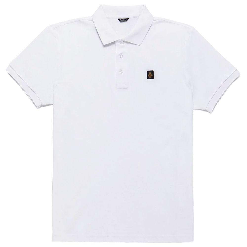 Refrigiwear Elegant White Polo με Κεντημένο λογότυπο