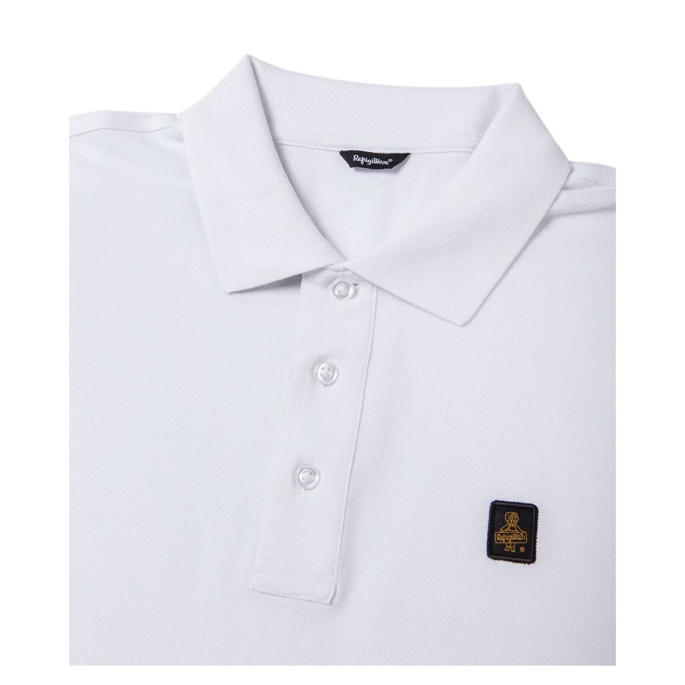 Refrigiwear Elegant White Polo με Κεντημένο λογότυπο