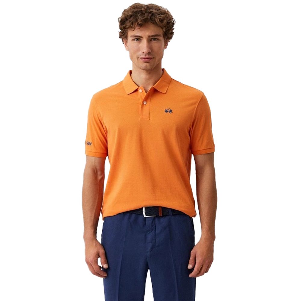 La Martina Chic Orange Cotton Polo για τον Iconic Gentleman