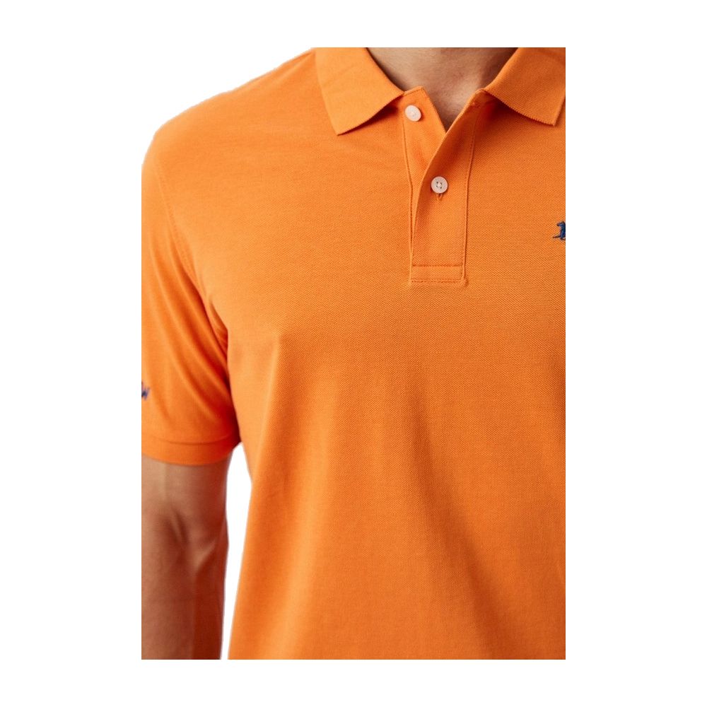 La Martina Chic Orange Cotton Polo για τον Iconic Gentleman