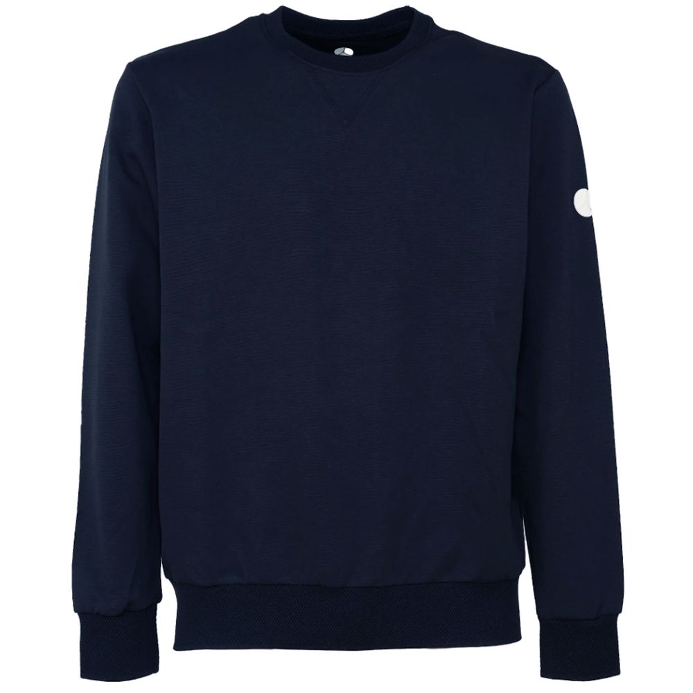 People Of Shibuya Sleek Navy Technical Fabric Crewnneck