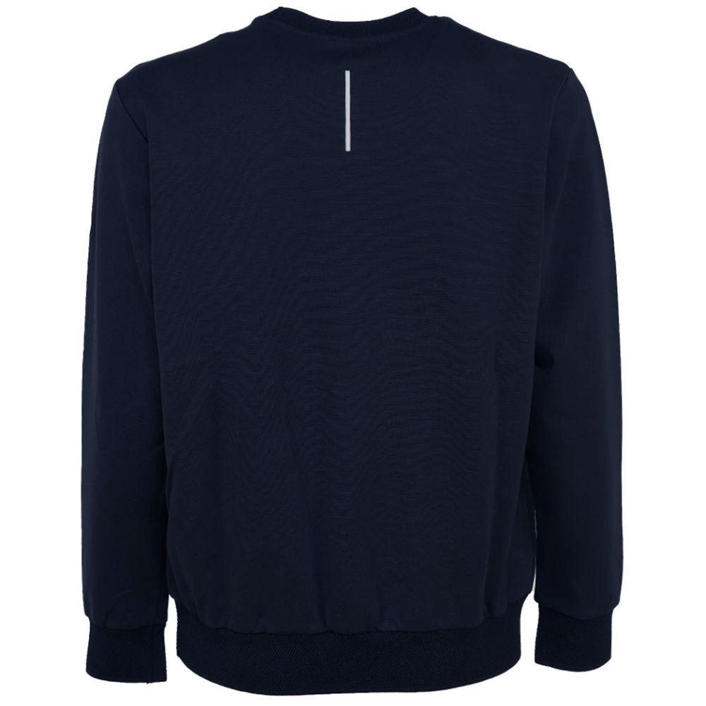 People Of Shibuya Sleek Navy Technical Fabric Crewnneck