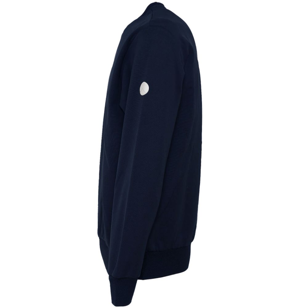 People Of Shibuya Sleek Navy Technical Fabric Crewnneck