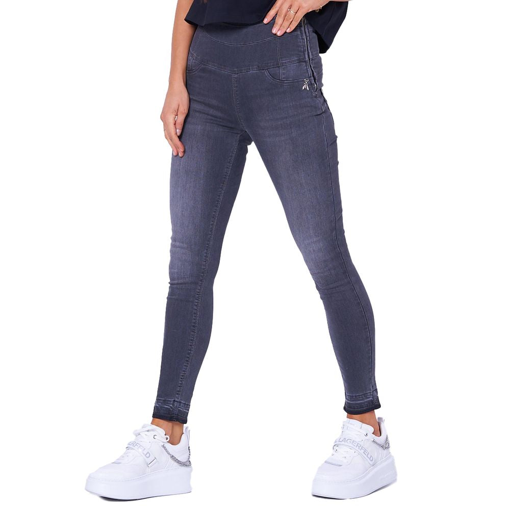 Patrizia Pepe Chic Ψηλόμεση Γκρι Skinny Jeggings