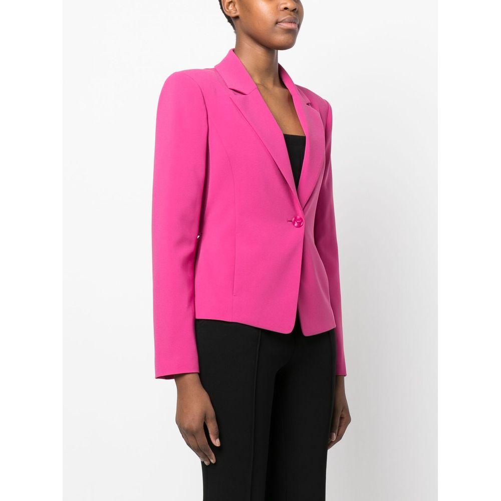 Patrizia Pepe Fuchsia Strechy Chic Blazer με ένα κουμπί