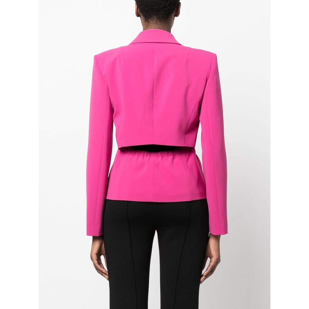 Patrizia Pepe Fuchsia Strechy Chic Blazer με ένα κουμπί