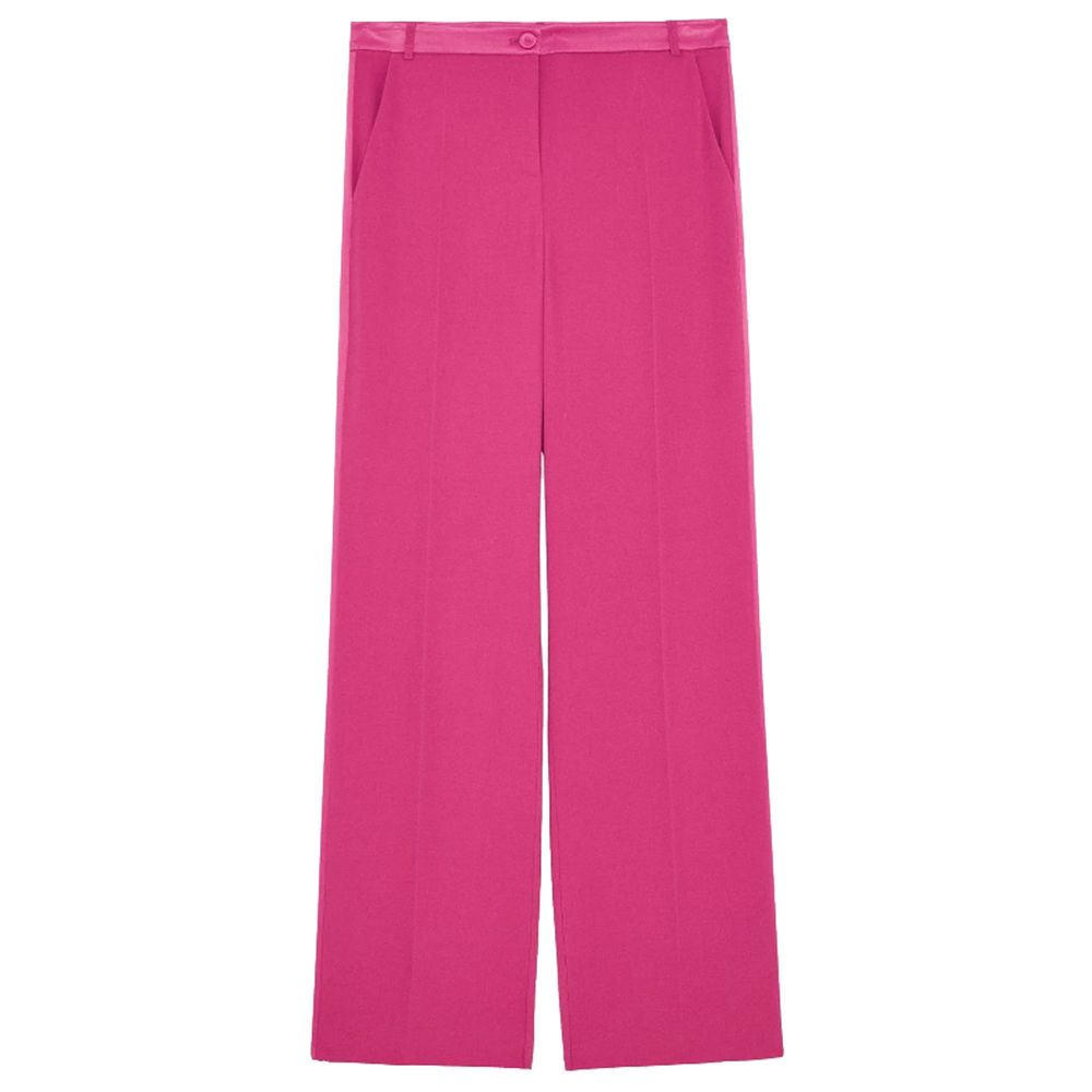 Patrizia Pepe Κομψό Fuchsia Palazzo Παντελόνι