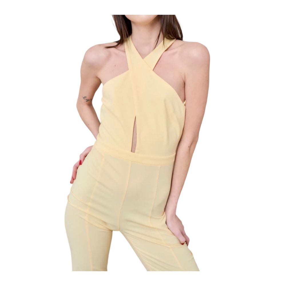 Φόρεμα Patrizia Pepe Radiant Canary Yellow Stretch Jumpsuit