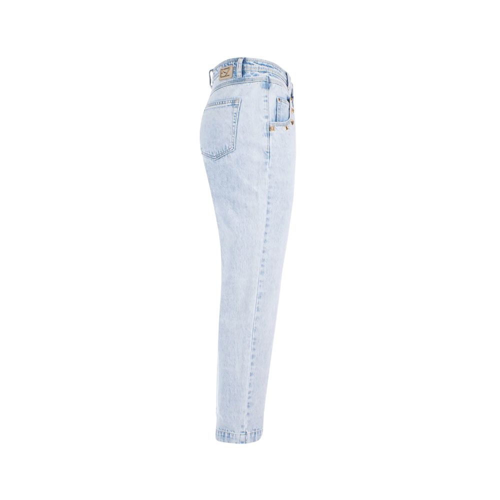 Yes Zee Chic High-Waisted Light Wash Denim