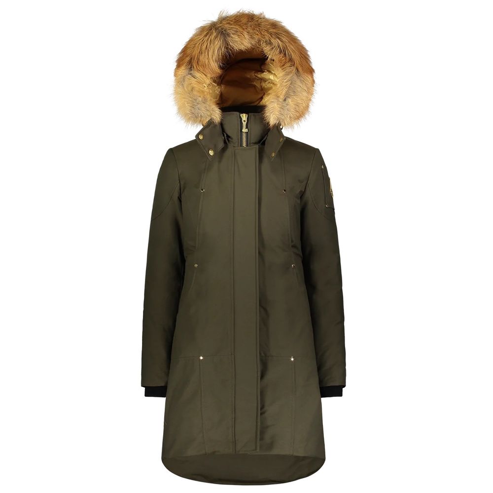 Moose Knuckles με χρυσό στολισμένο Stirling Parka με γούνα μπλε αλεπούς