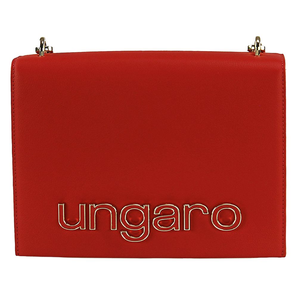 Τσάντα ώμου Ungaro Chic Calfskin με μεταλλικό λογότυπο