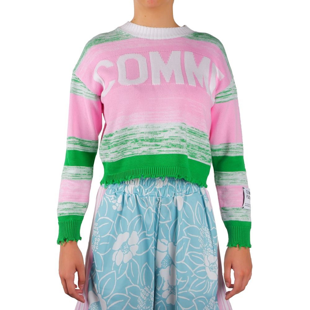 Πουλόβερ Comme Des Fuckdown Pink Viscose Blend Crewnneck Statement