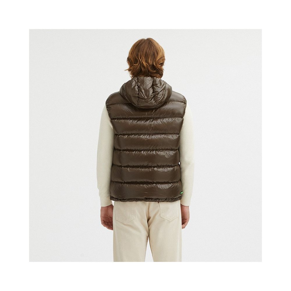 Centogrammi Reversible Hooded Duck Feather Vest