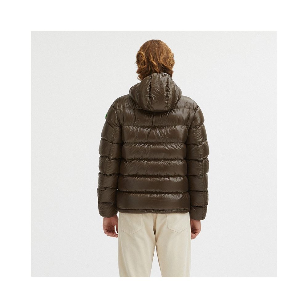 Μπουφάν Centogrammi Reversible Hooded σε Dove Grey και Brown