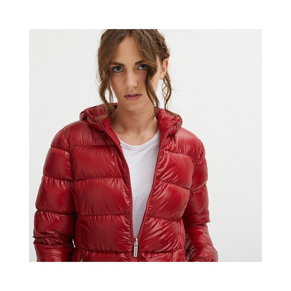 Centogrammi Reversible Goose Down Long Jacket in Pink