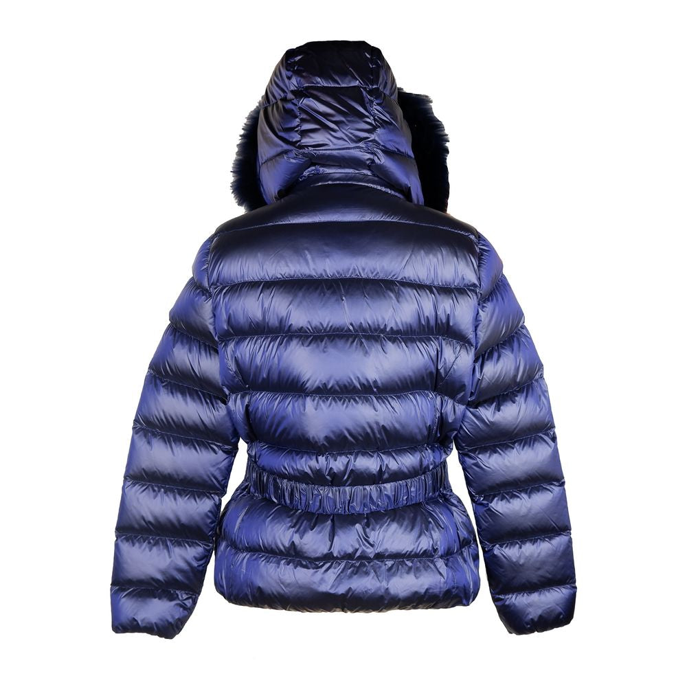 Chic Blue Yes Zee Jacket με γούνα Murmasky