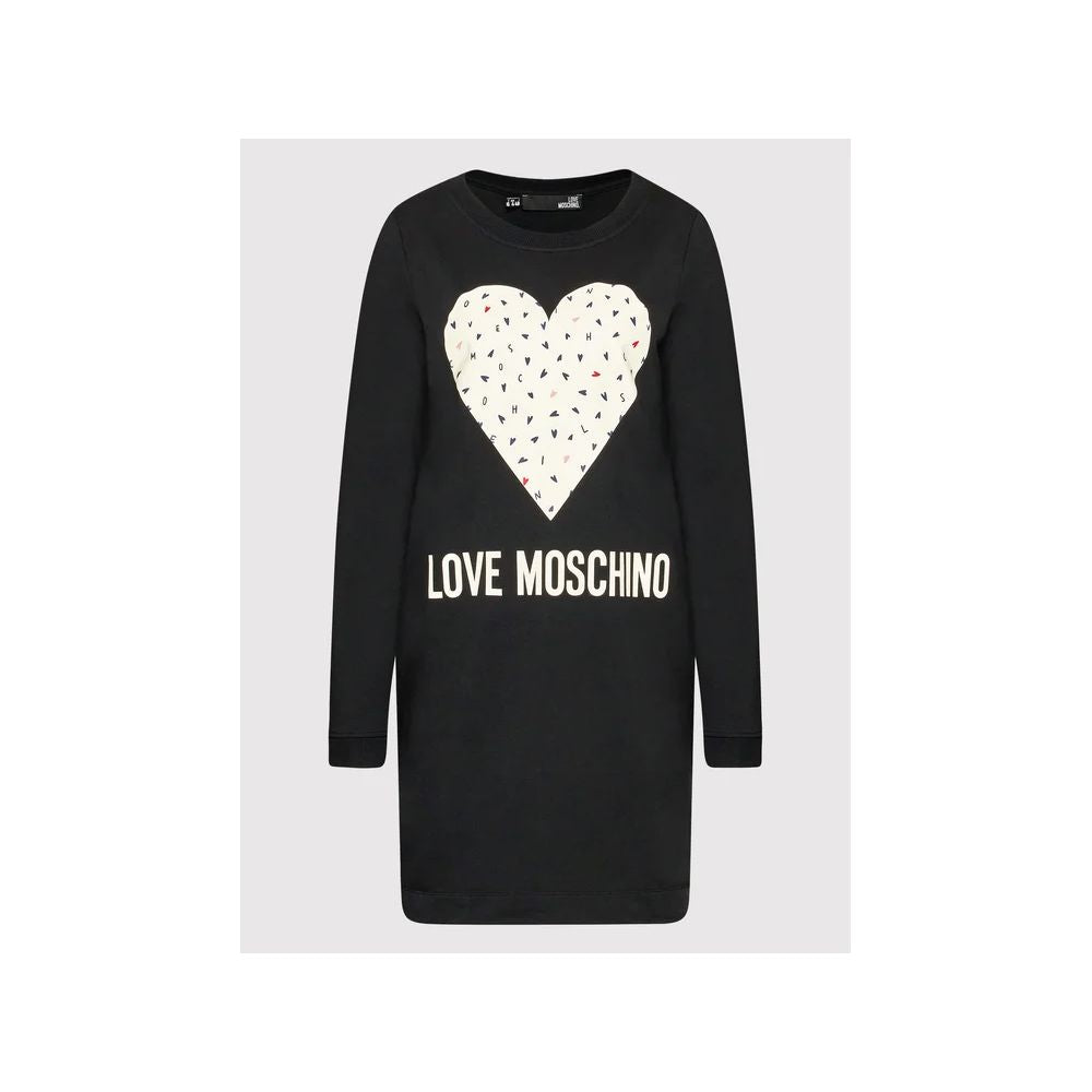 Κομψό μπλε βαμβακερό φόρεμα Love Moschino