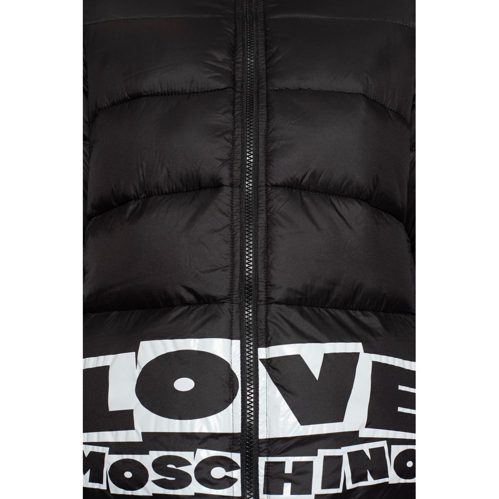 <tc>Love Moschino</tc> Κομψό νάιλον τζάκετ με έντονο λογότυπο