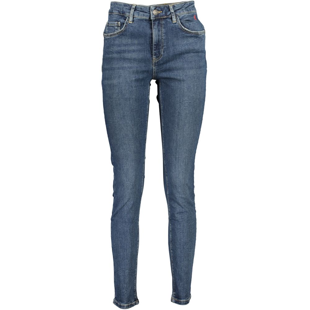 Desigual Blue Cotton Jeans &amp; Pant