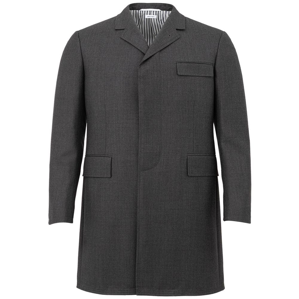 Μπουφάν Thom Browne Classic Grey Wool