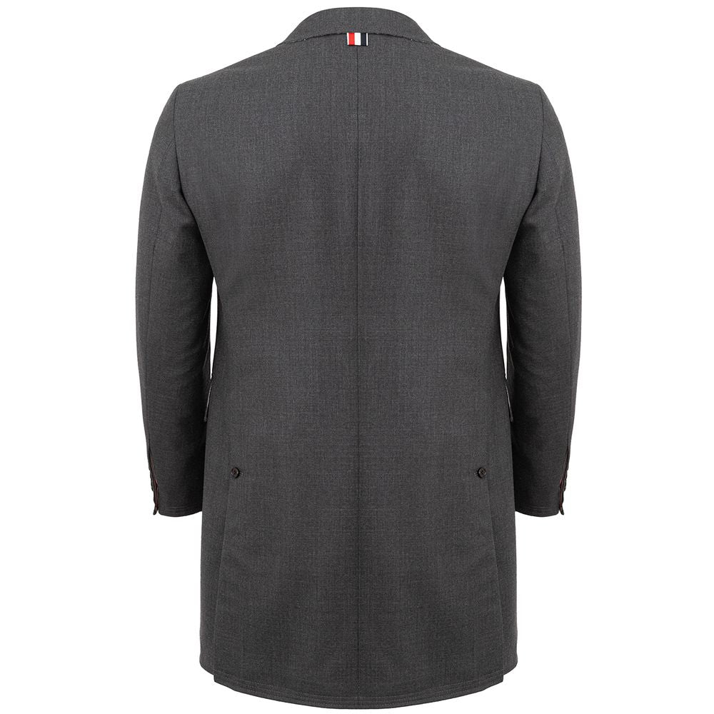 Μπουφάν Thom Browne Classic Grey Wool