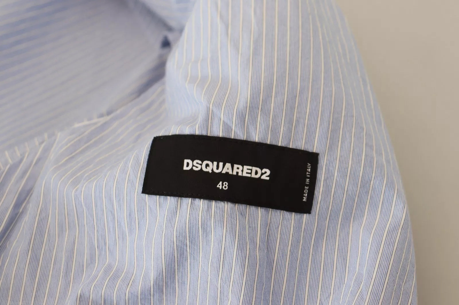 Dsquared² Μπλε ριγέ μονό στήθος επίσημο σακάκι