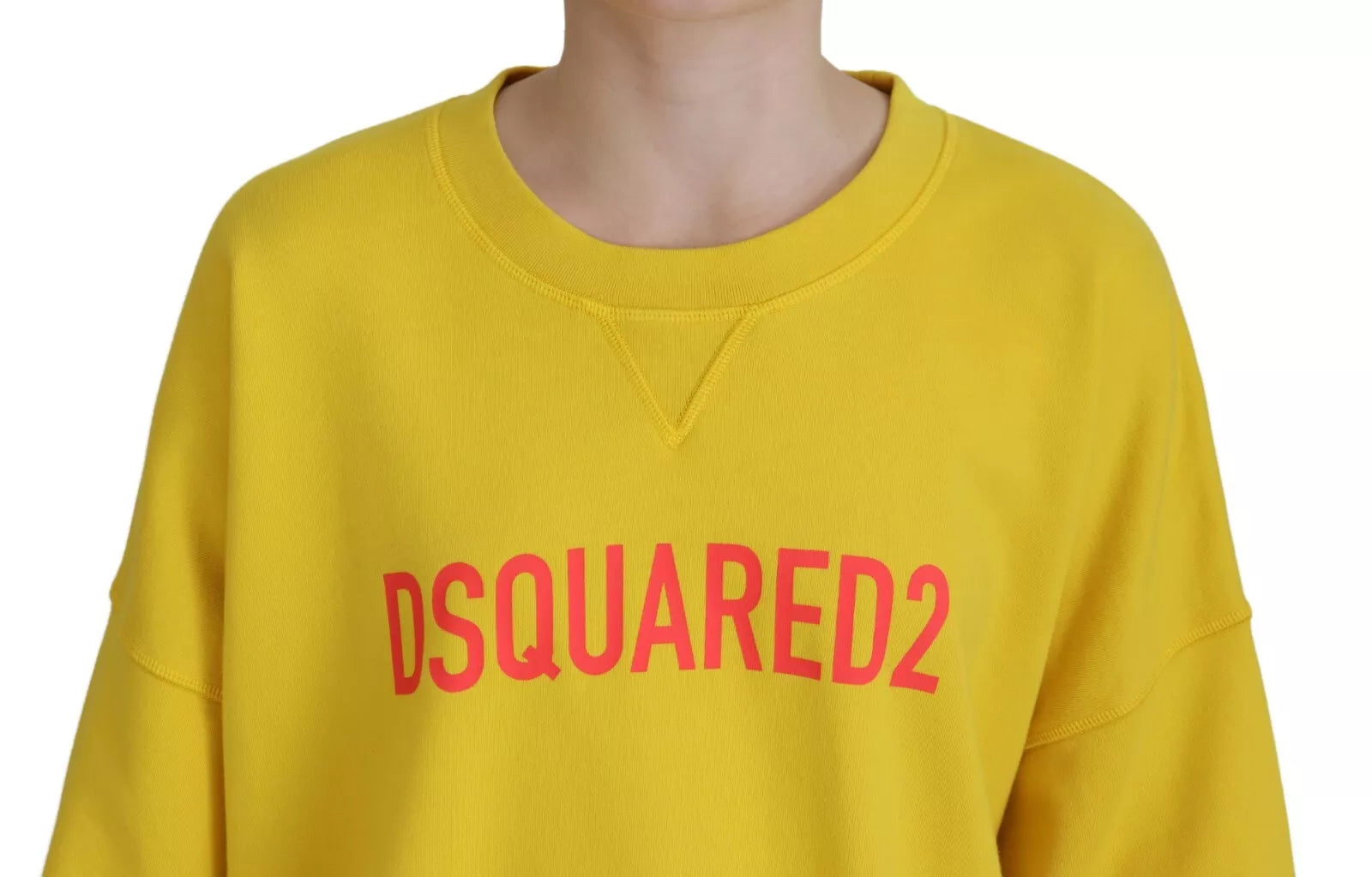 Πουλόβερ πουλόβερ με κίτρινο λογότυπο Dsquared²