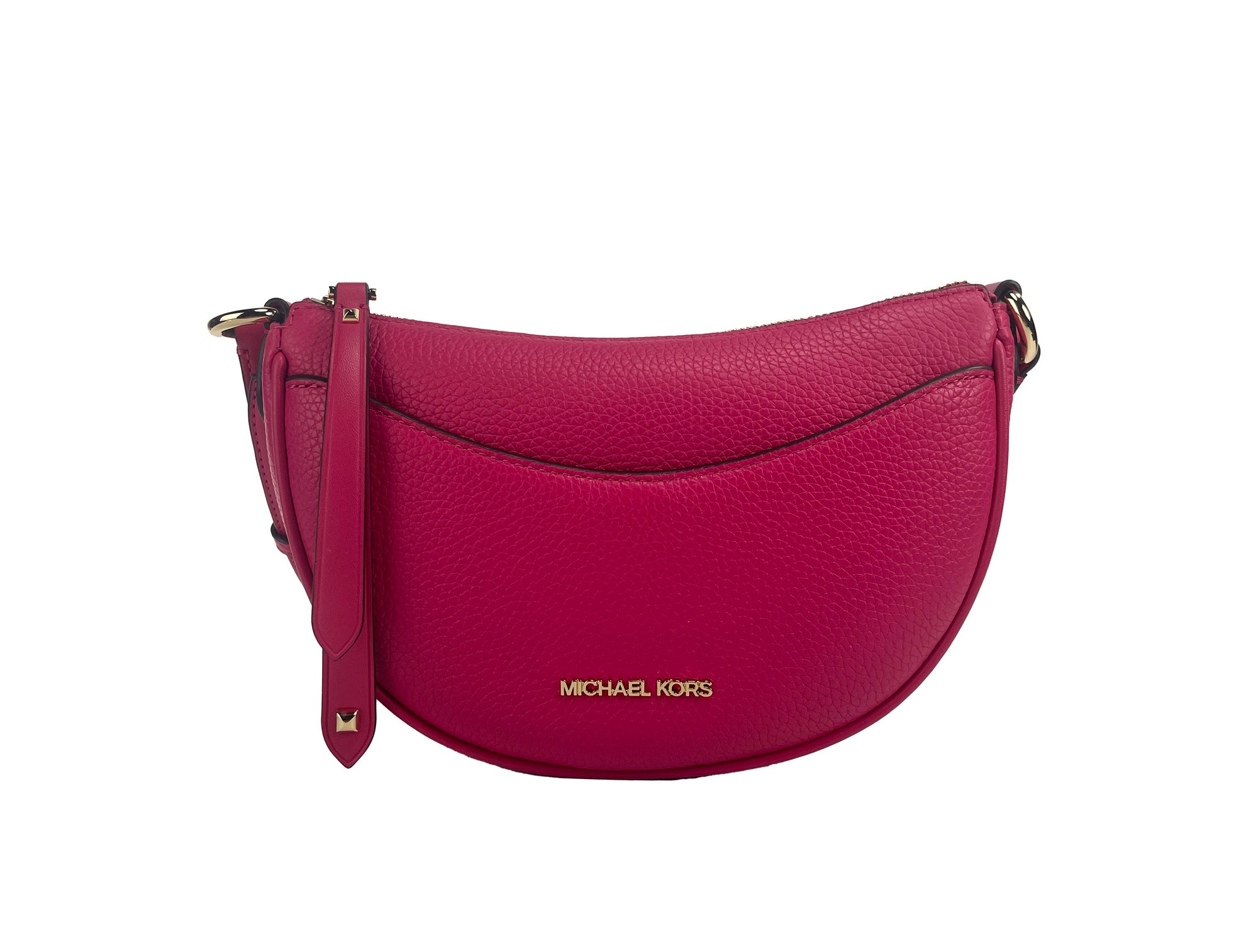 Τσάντα Michael Kors Dover Small Pink Half Moon Crossbody Τσάντα