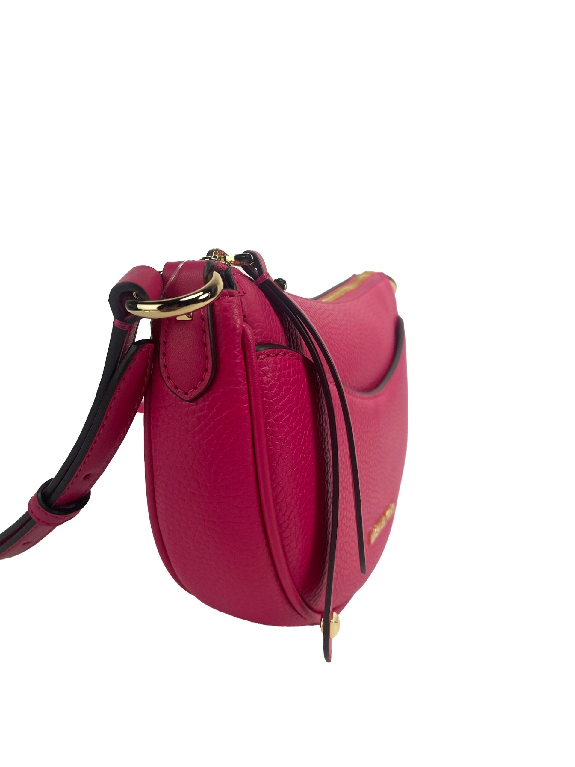 Τσάντα Michael Kors Dover Small Pink Half Moon Crossbody Τσάντα