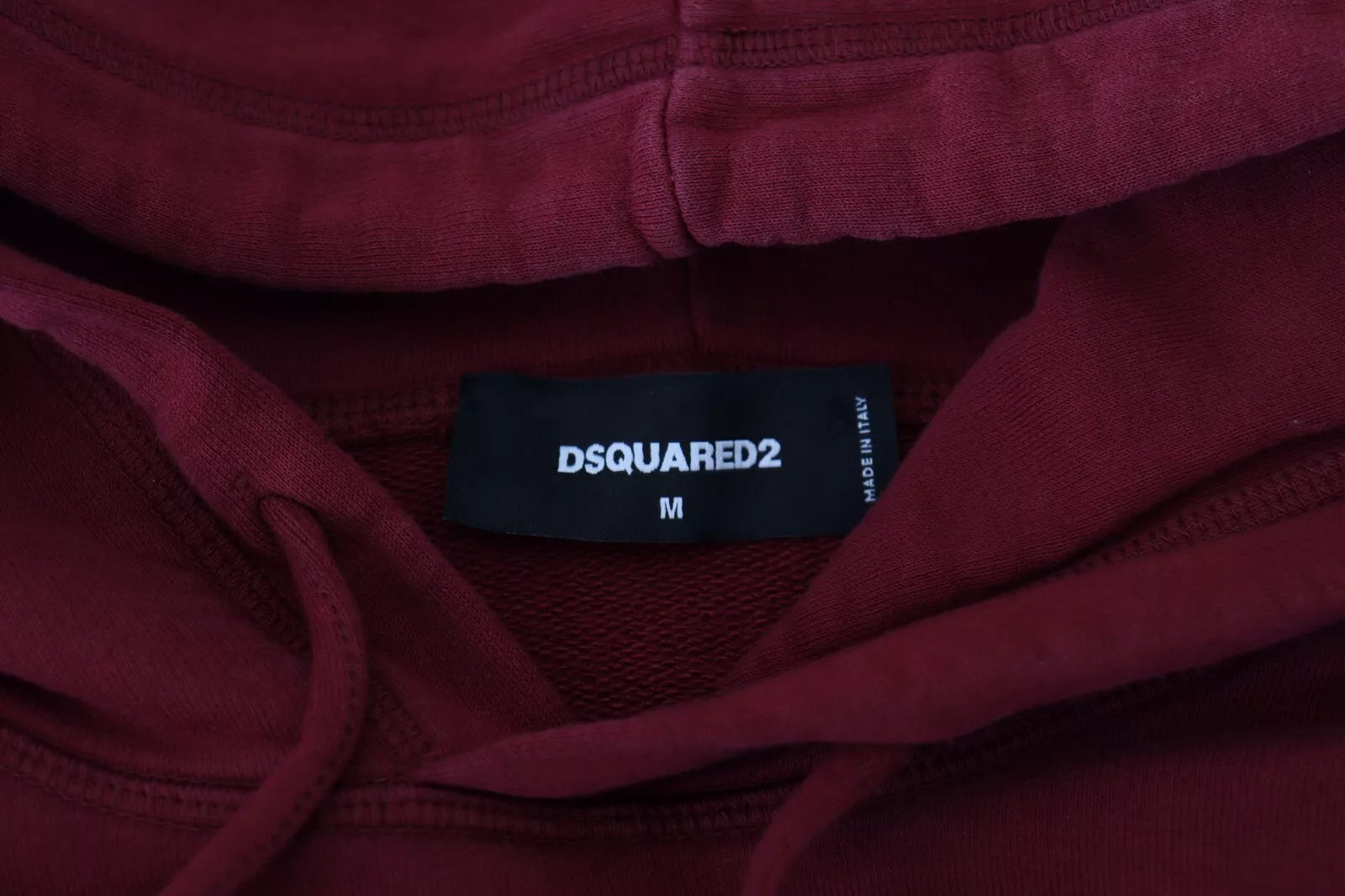 Πουλόβερ με στάμπα Dsquared² Βαμβακερή κουρελιασμένη με κουκούλα