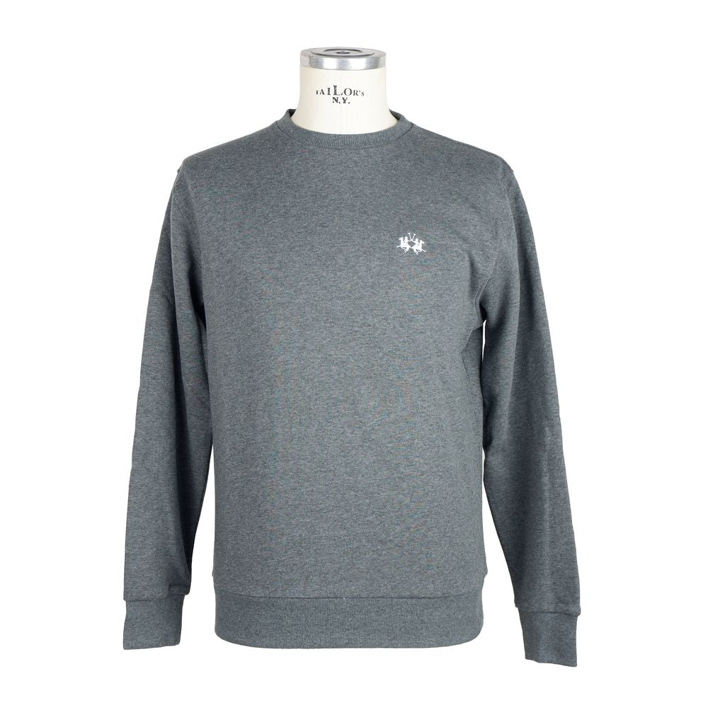 La Martina Elegant Crewneck Logo Sweatshirt