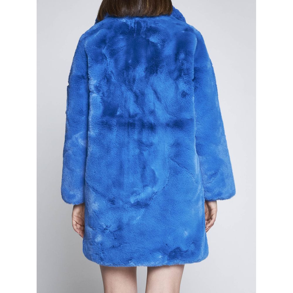 Apparis Chic Sapphire Eco-Fur Jacket – Unparalleled Warmth