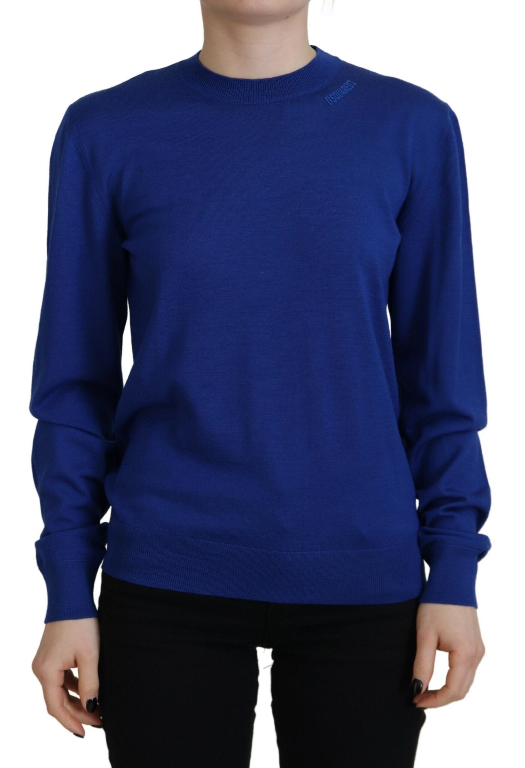 Dsquared² Μπλε μακρυμάνικο Crew Neck Casual πουλόβερ