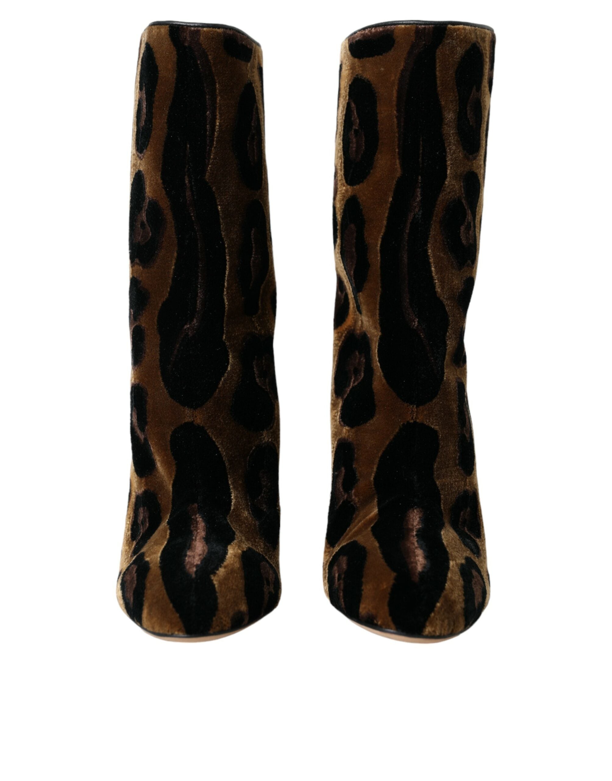 Παπούτσια Dolce &amp; Gabbana Brown Giraffe Leather Mid Calf Boots