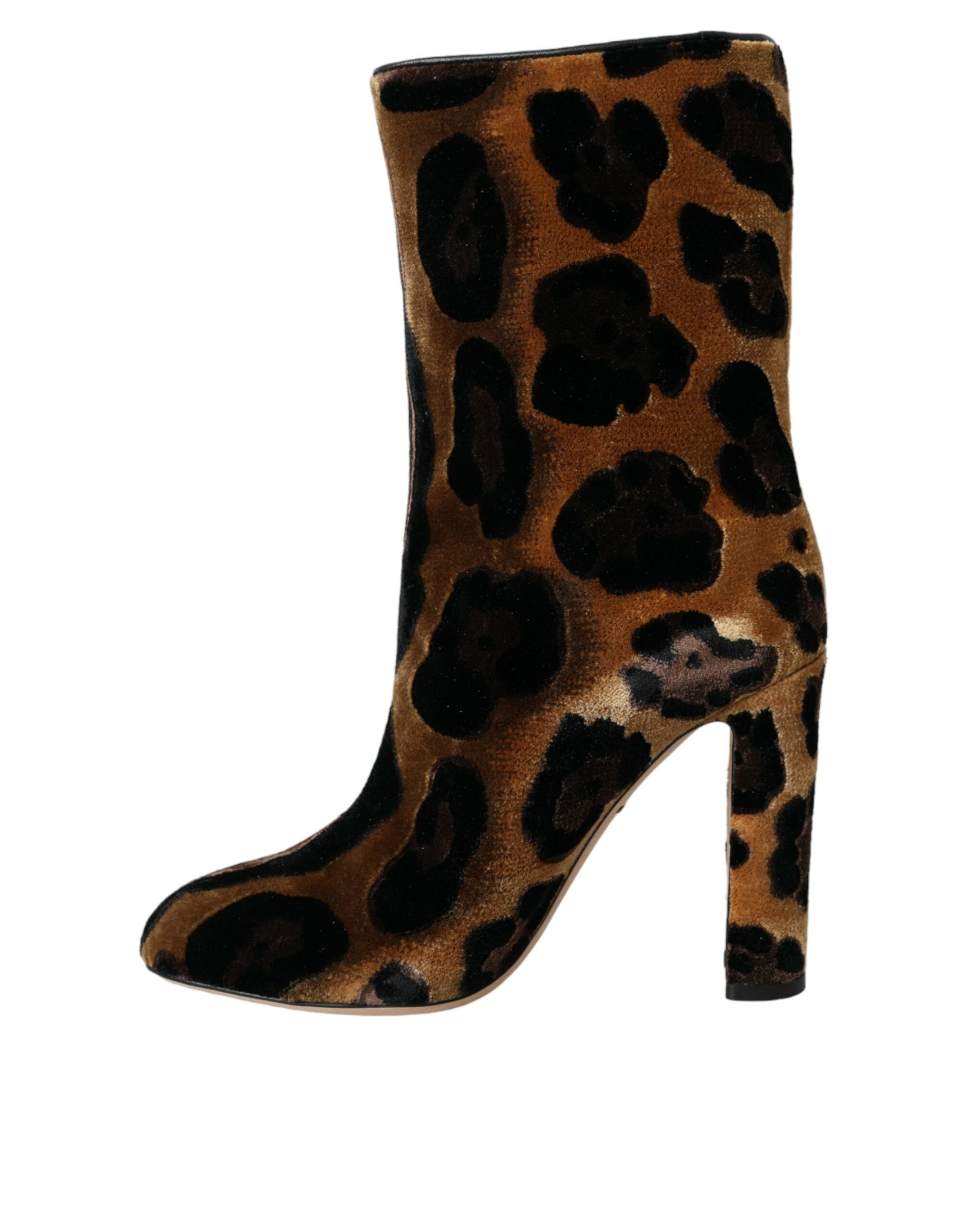 Παπούτσια Dolce &amp; Gabbana Brown Giraffe Leather Mid Calf Boots