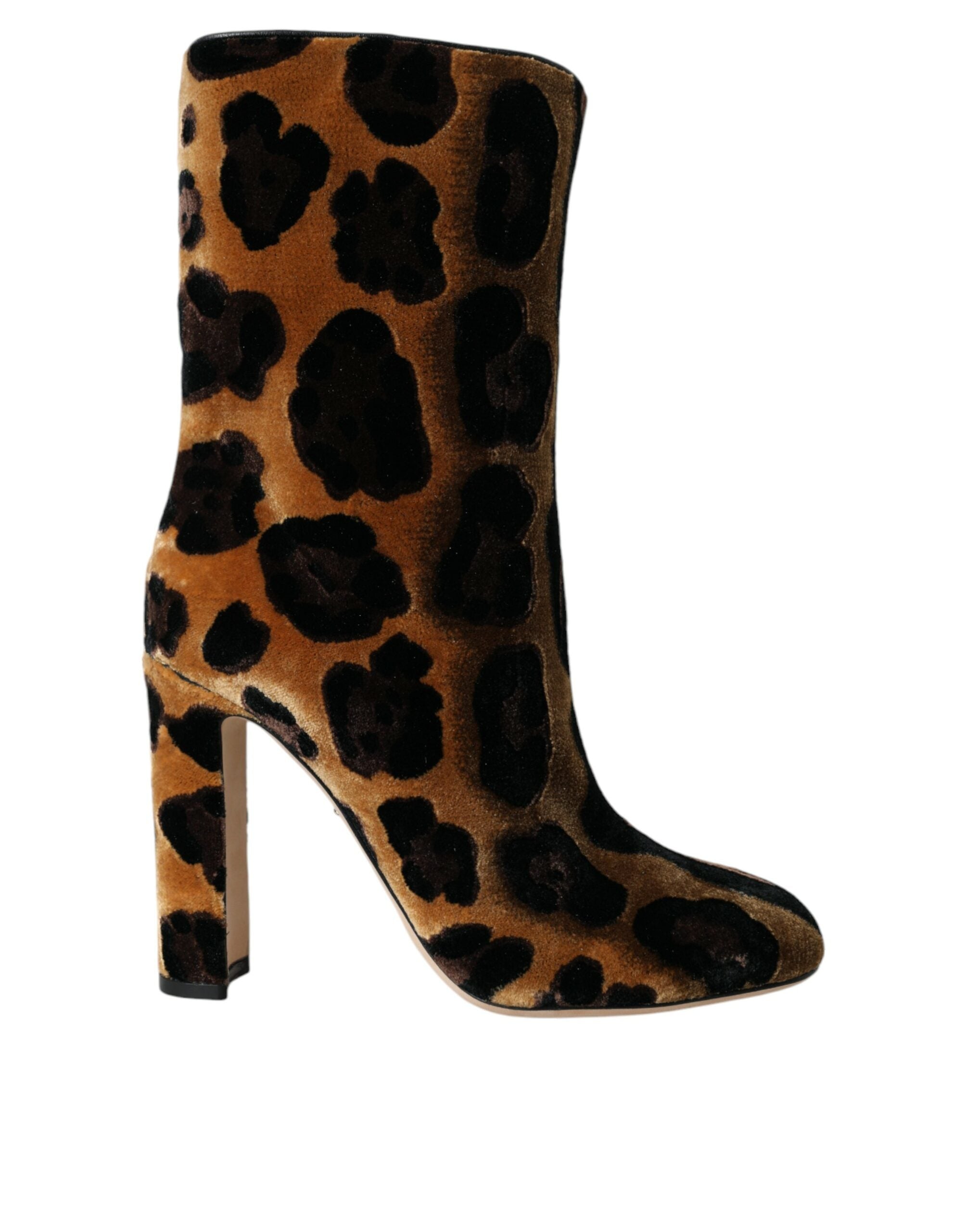 Παπούτσια Dolce &amp; Gabbana Brown Giraffe Leather Mid Calf Boots