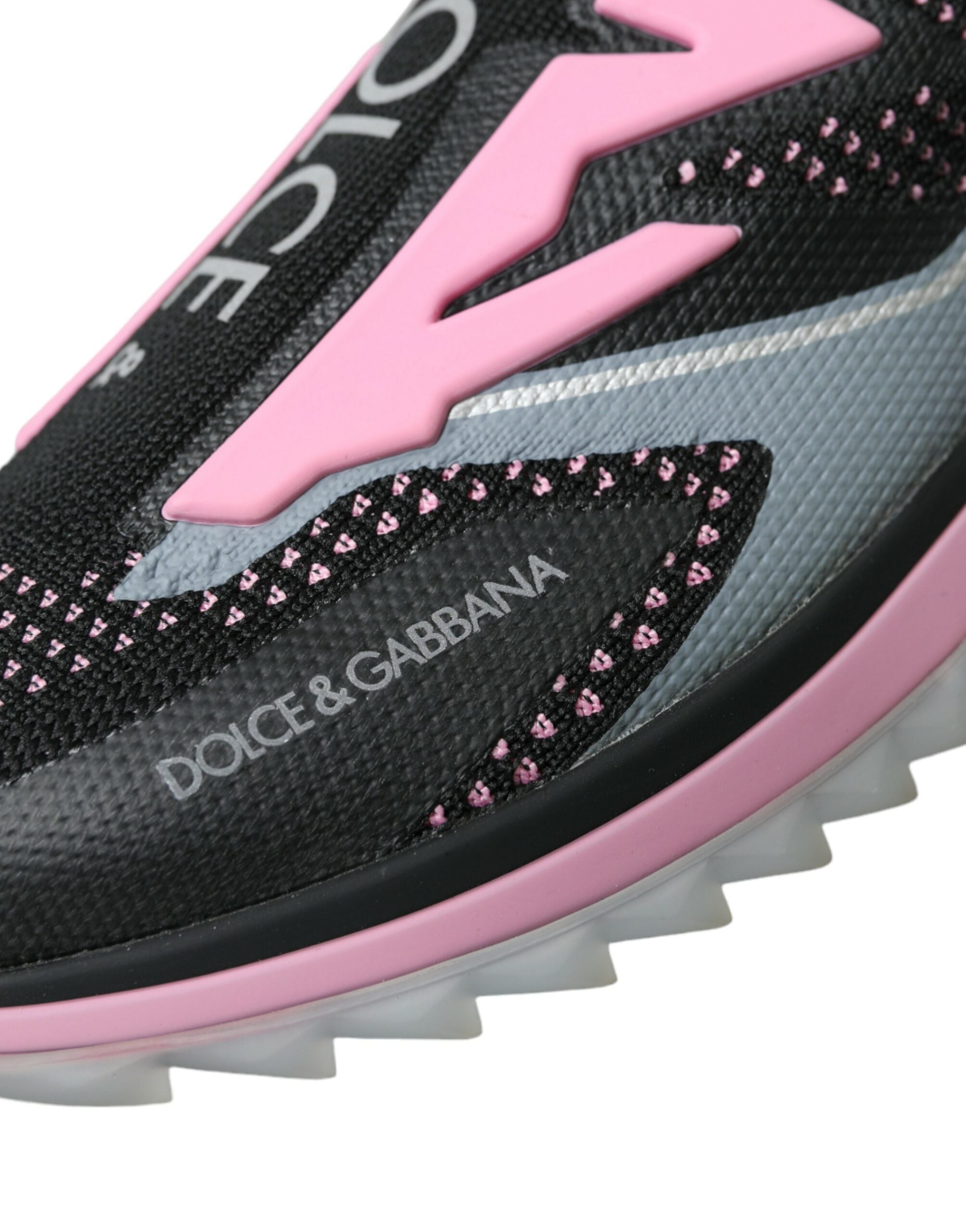 Παπούτσια Dolce &amp; Gabbana Black Pink Slip On Sorrento Sneakers