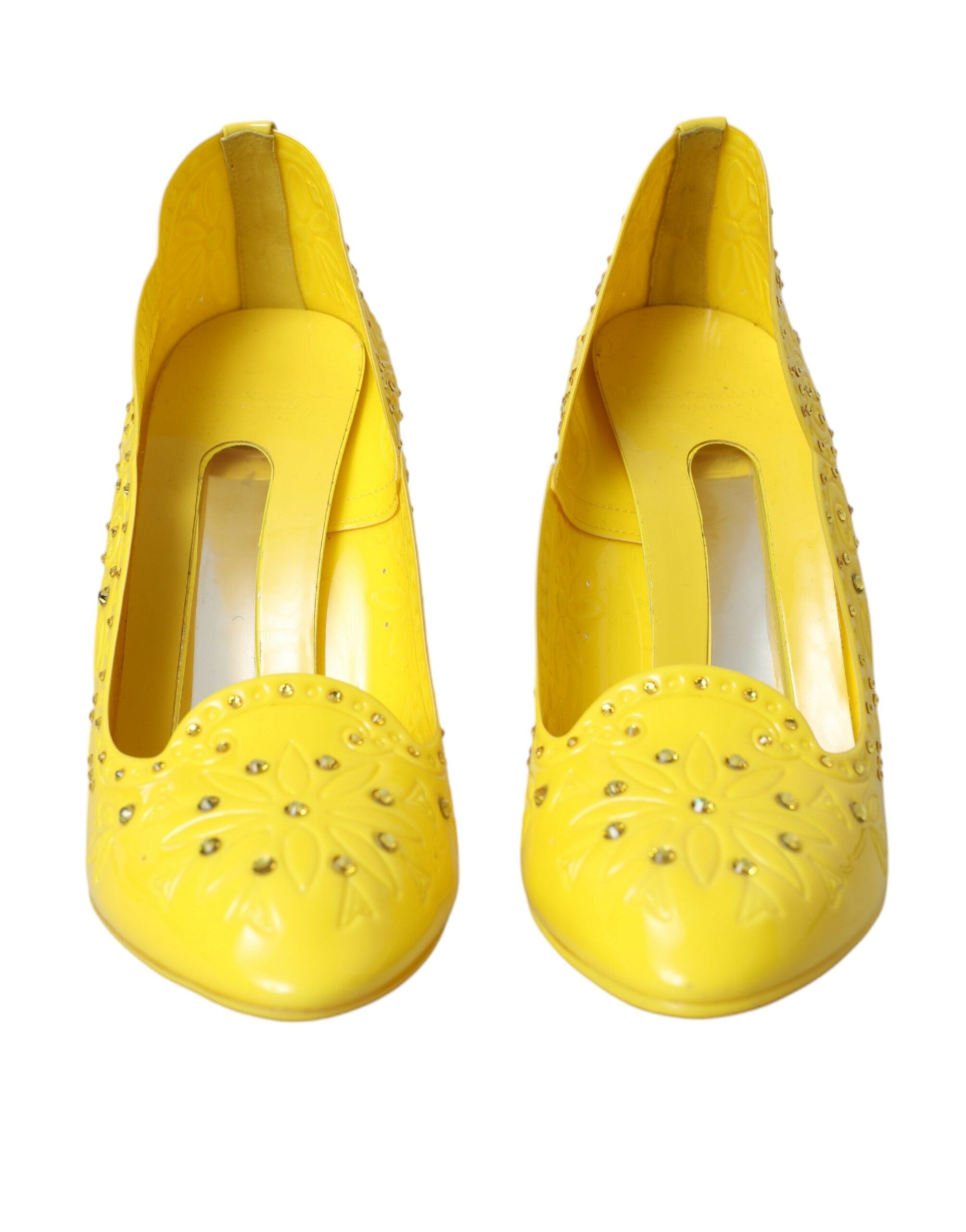 Παπούτσια Dolce &amp; Gabbana Yellow Crystal CINDERELLA Heels Pumps