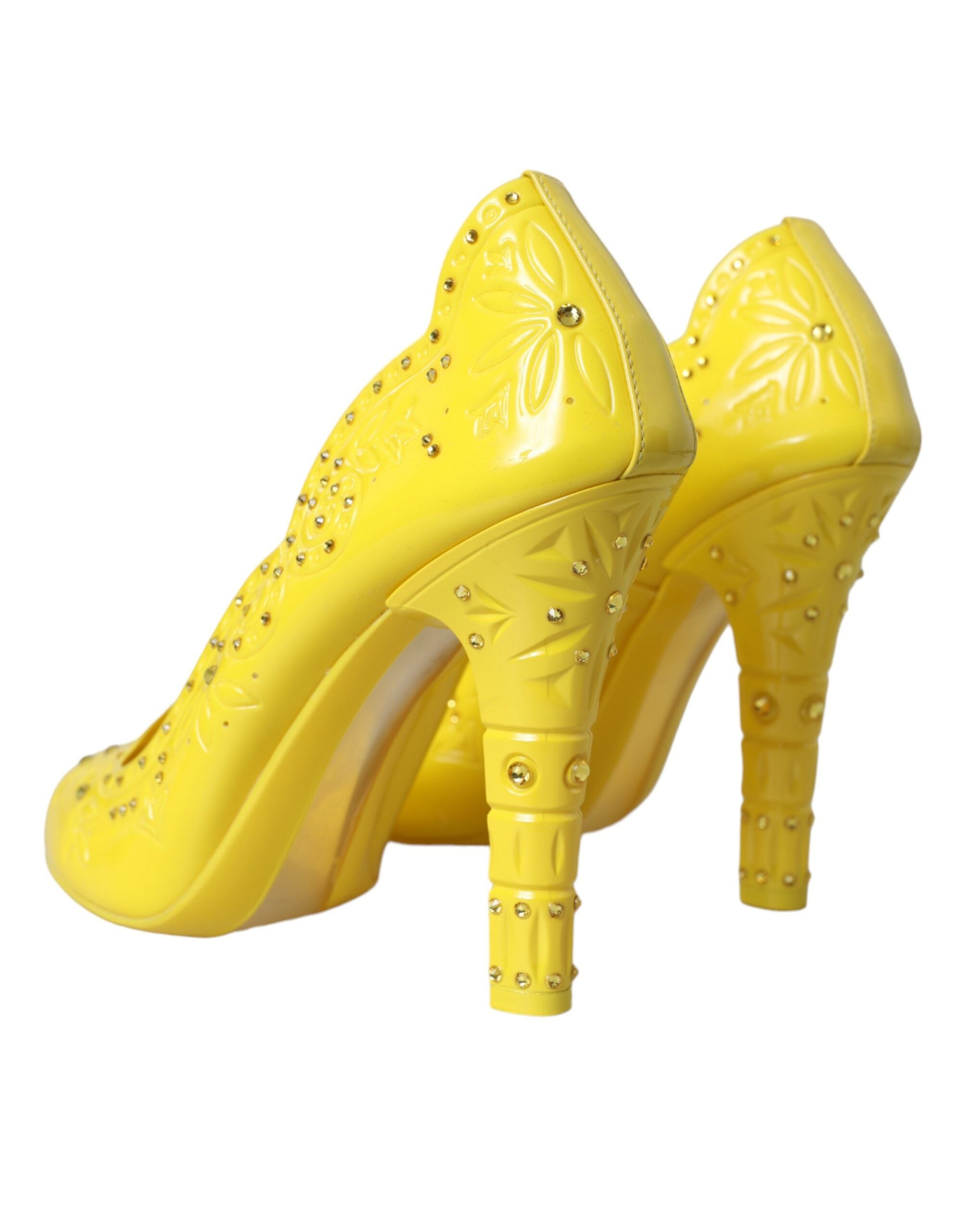 Παπούτσια Dolce &amp; Gabbana Yellow Crystal CINDERELLA Heels Pumps