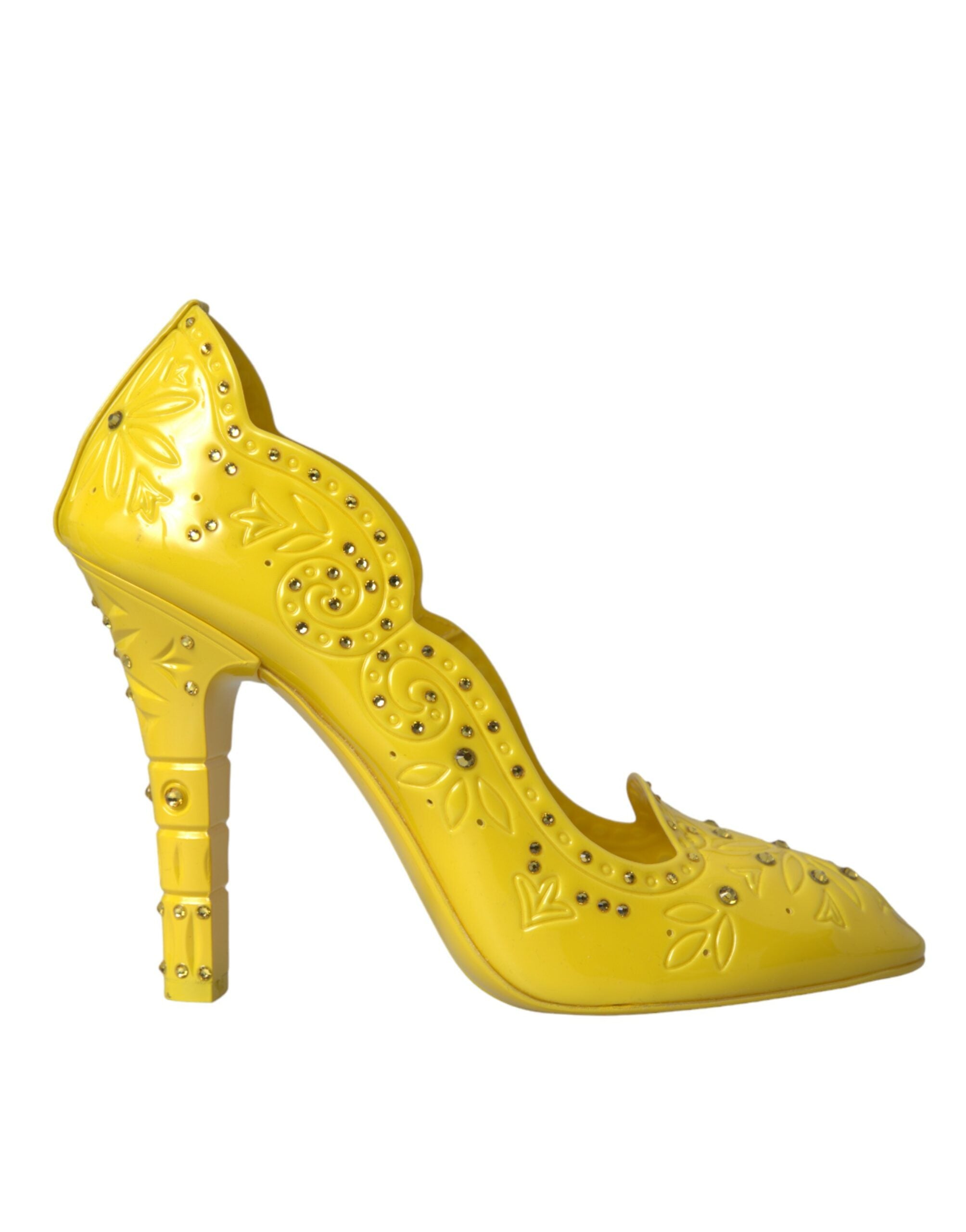 Παπούτσια Dolce &amp; Gabbana Yellow Crystal CINDERELLA Heels Pumps