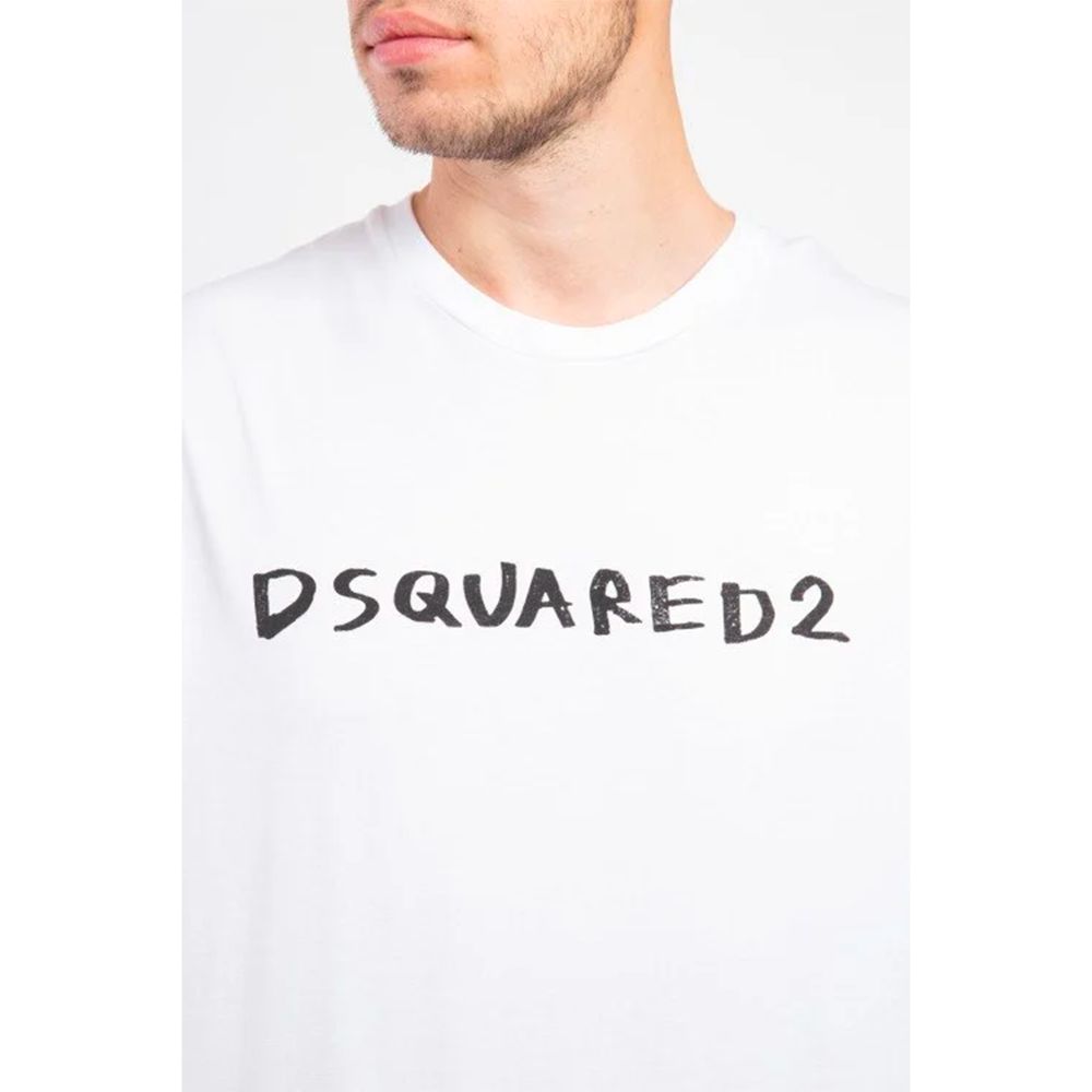 Dsquared² White Cotton T-Shirt