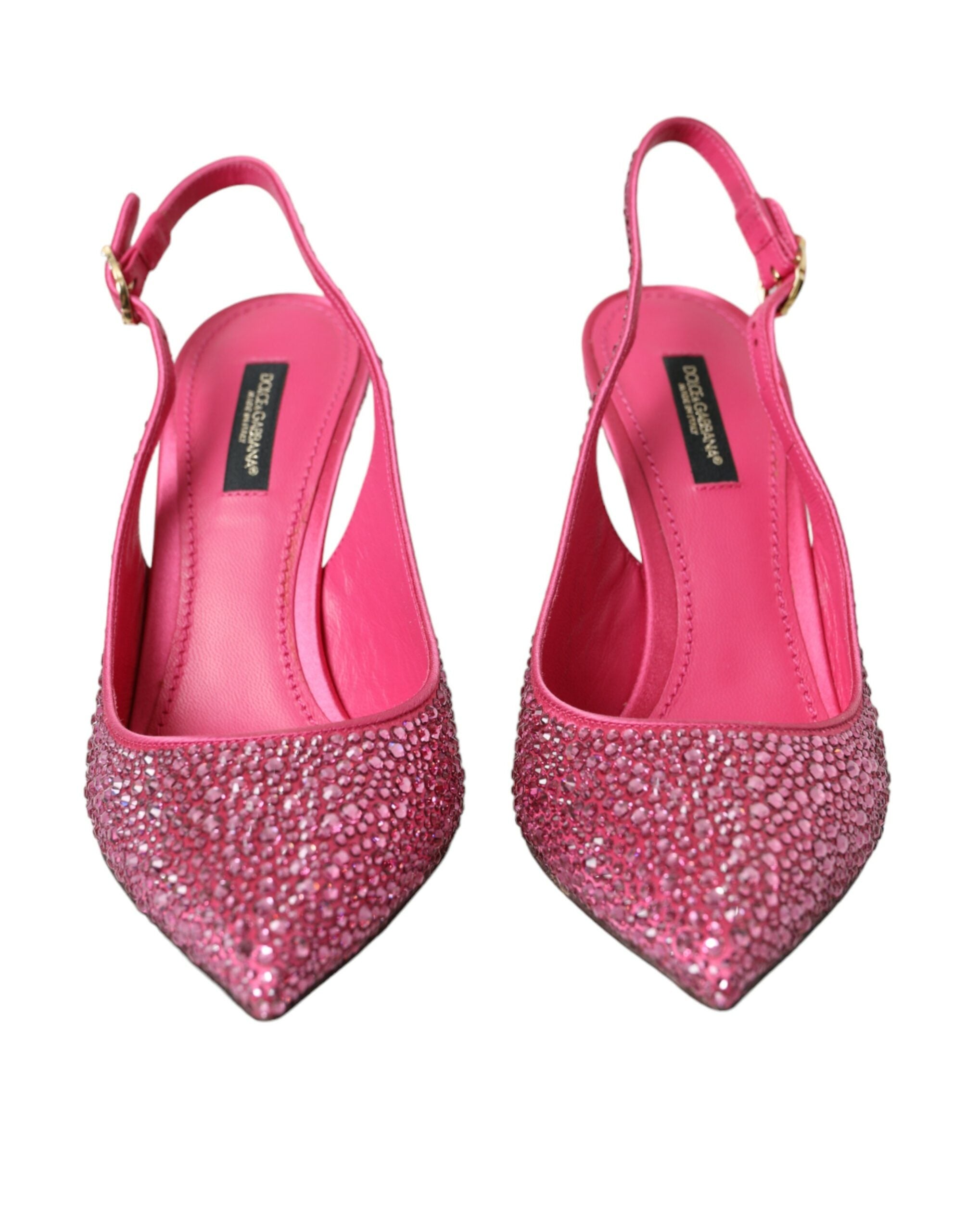 Παπούτσια Dolce &amp; Gabbana Pink Slingbacks Crystal Pumps