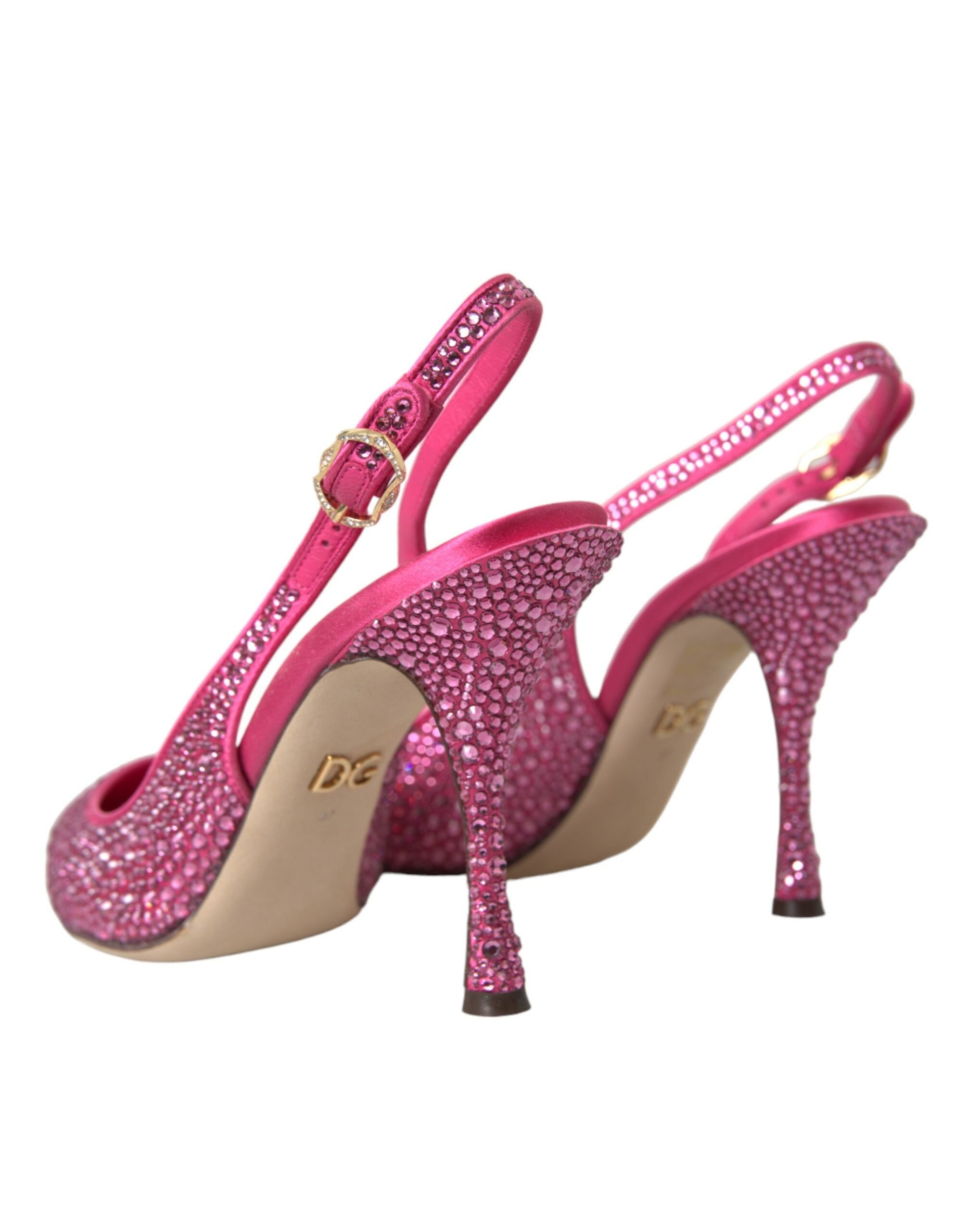 Παπούτσια Dolce &amp; Gabbana Pink Slingbacks Crystal Pumps