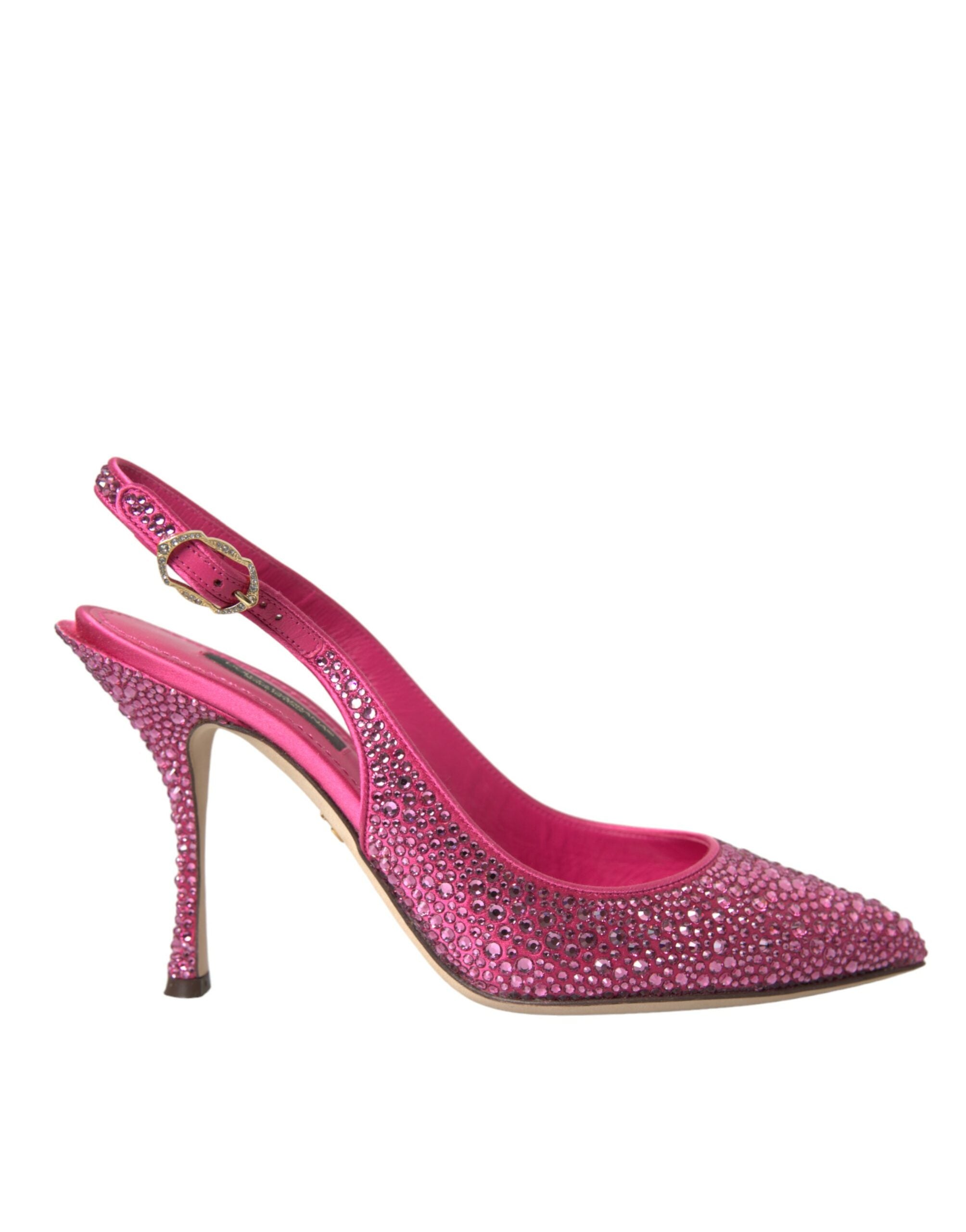 Παπούτσια Dolce &amp; Gabbana Pink Slingbacks Crystal Pumps