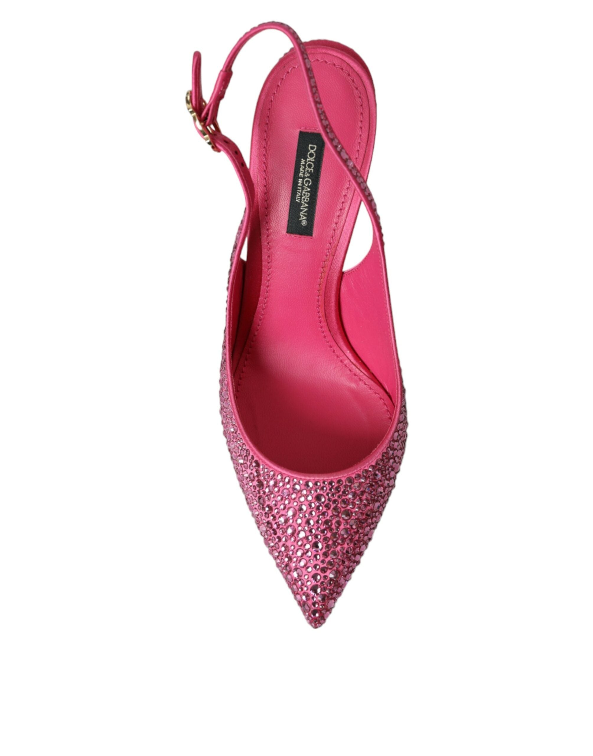 Παπούτσια Dolce &amp; Gabbana Pink Slingbacks Crystal Pumps