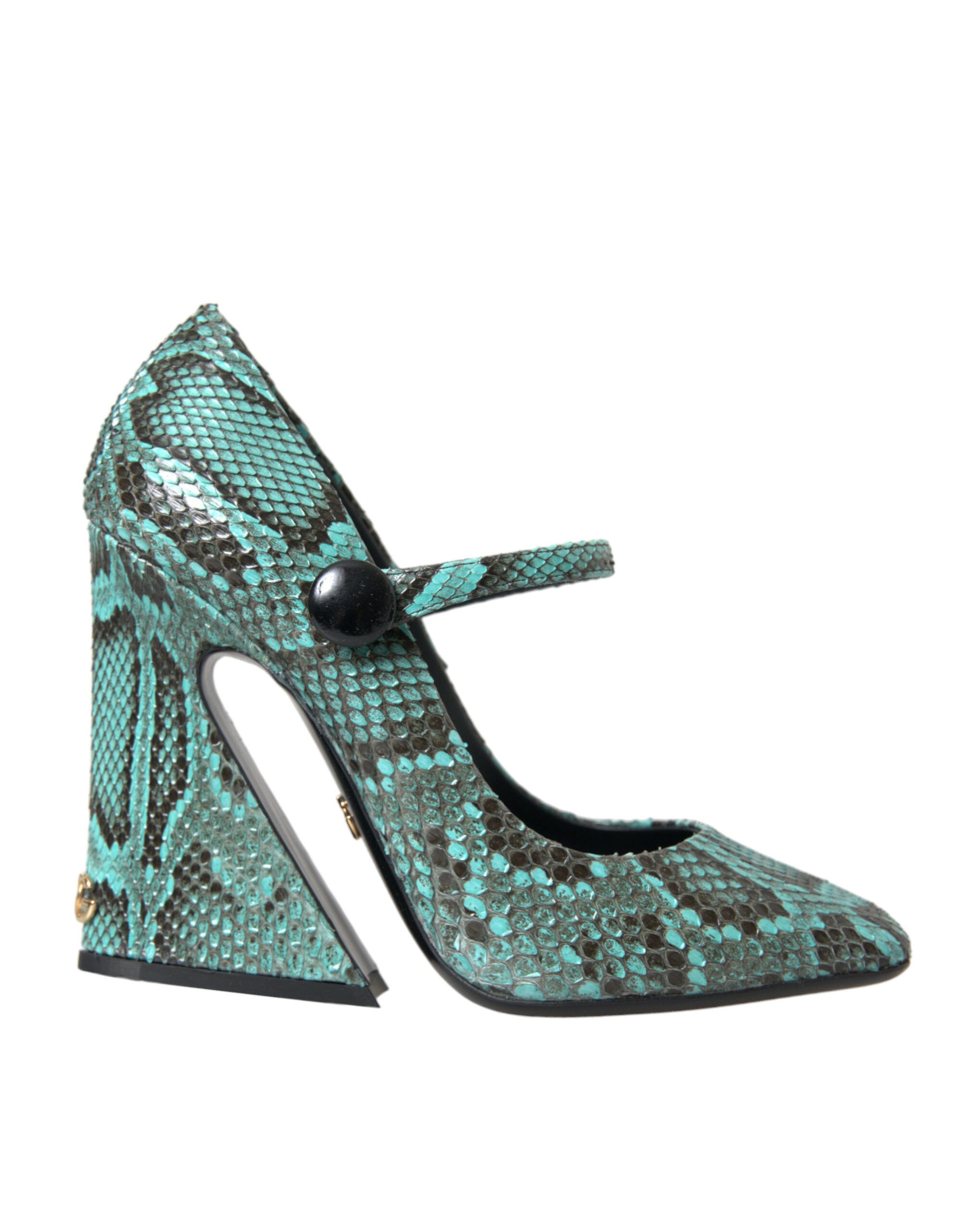 Παπούτσια Dolce &amp; Gabbana Aqua Python Leather Mary Jane Pumps